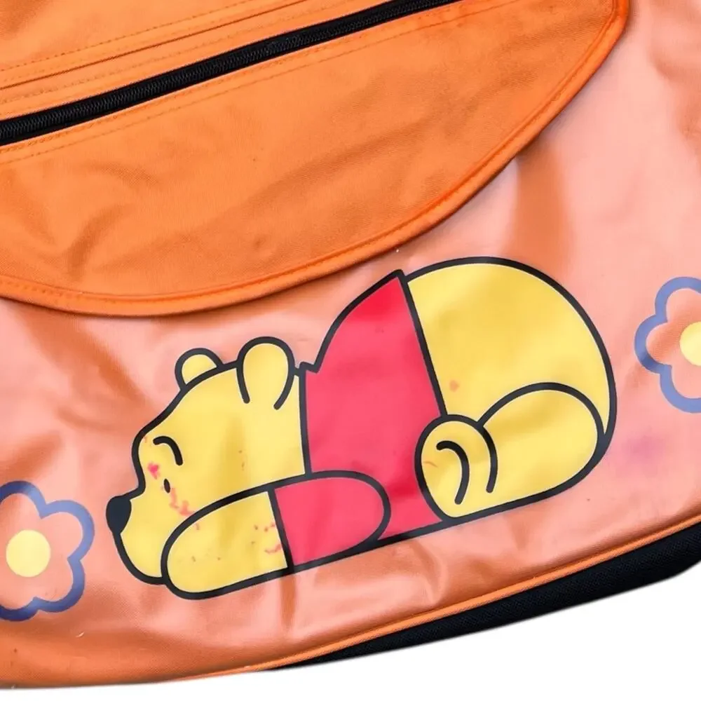 Disney Winnie the Pooh Lounging Lying Down Pooh Messenger Bag As-Is